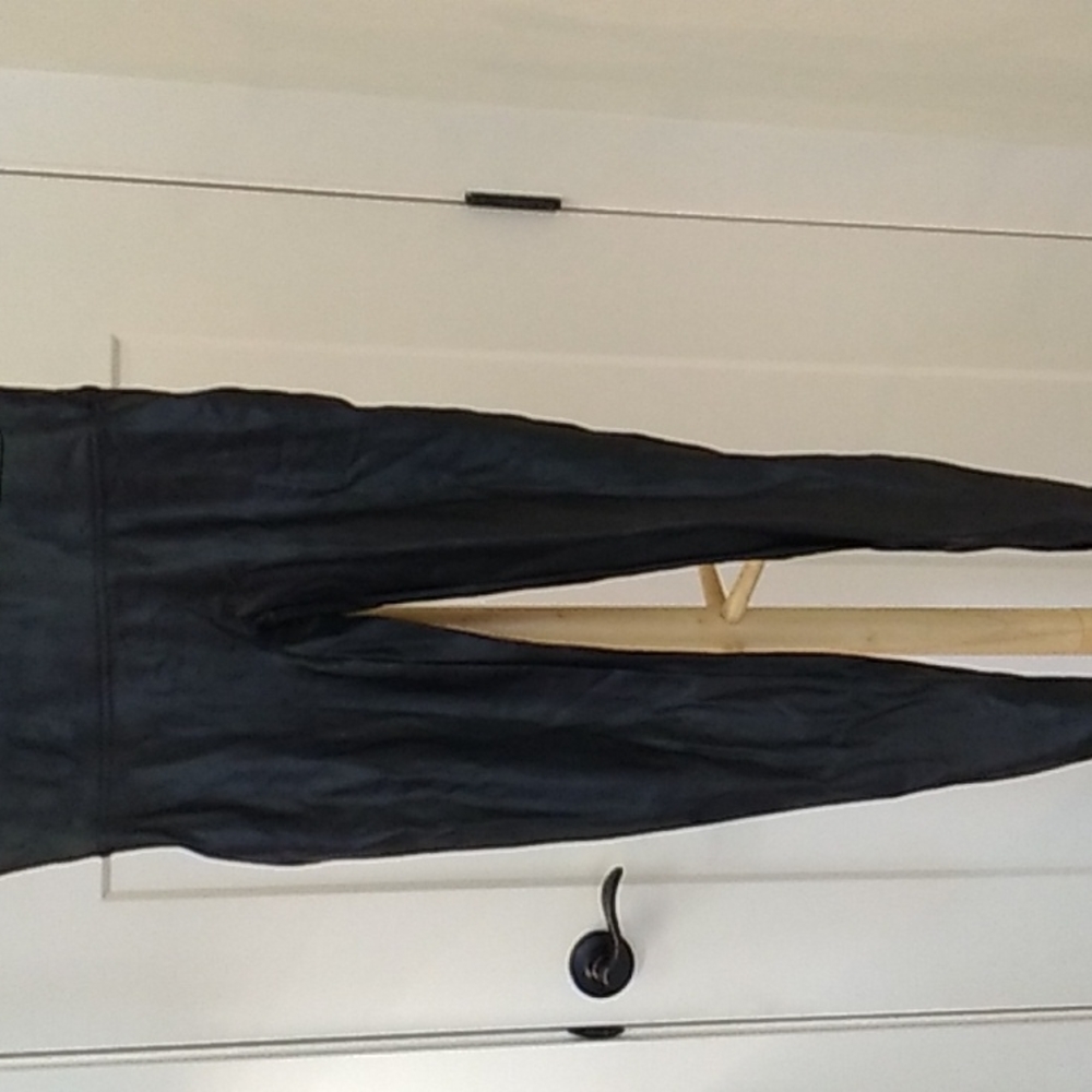 Spanx Black shimmer ankle length Leggings xl
